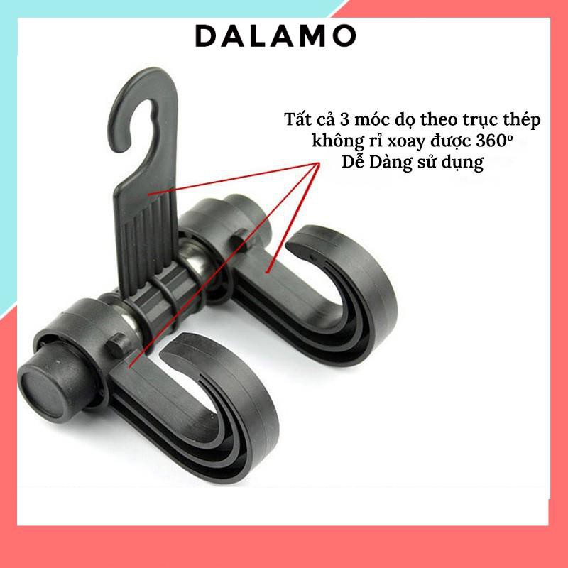 Móc Treo Đồ Ô Tô gài Sau Ghế xe hơi kiêm giá đỡ điện thoại MT2 DALAMO | BigBuy360 - bigbuy360.vn