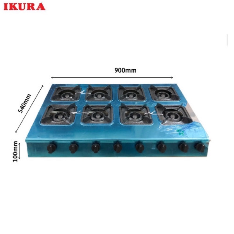 Bếp gas công nghiệp 8 họng chuyên mỳ cay , bánh xèo, bếp gas 8 lò