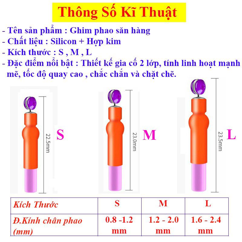 Vỉ 5gim,phao câu cá,chân cắm phao săn hàng chuyên dụng câu đài câu đơn