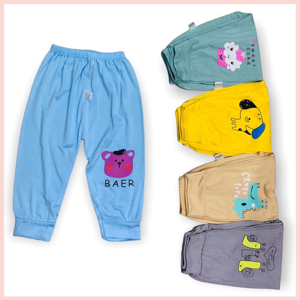 Quần dài cho bé LILIKIDS bé trai và gái chất thun lạnh bo gấu cạp thường thông hơi thoáng mát QCD02