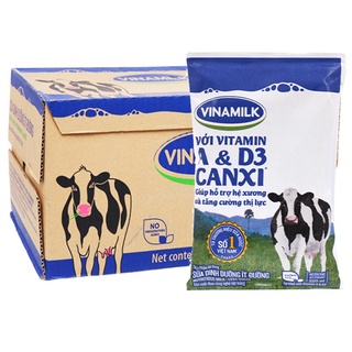 Thùng 48 bịch sữa dinh dưỡng ít đường Vinamilk 220ml
