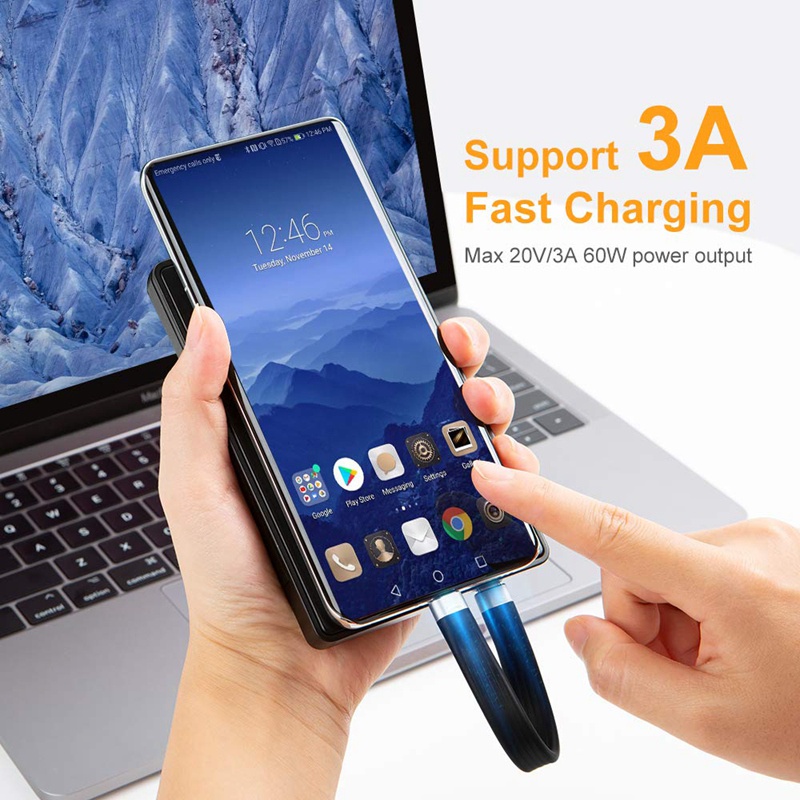 Dây Cáp Sạc Truyền Dữ Liệu USB-C 3.1 Gen 2 10G 10G Type C Sang USB-C PD 60W 4K Video