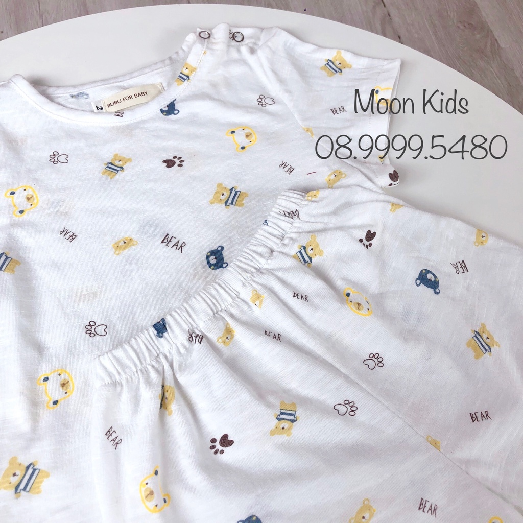 Set Cotton Gấu Trắng Năng Động Cho Bé