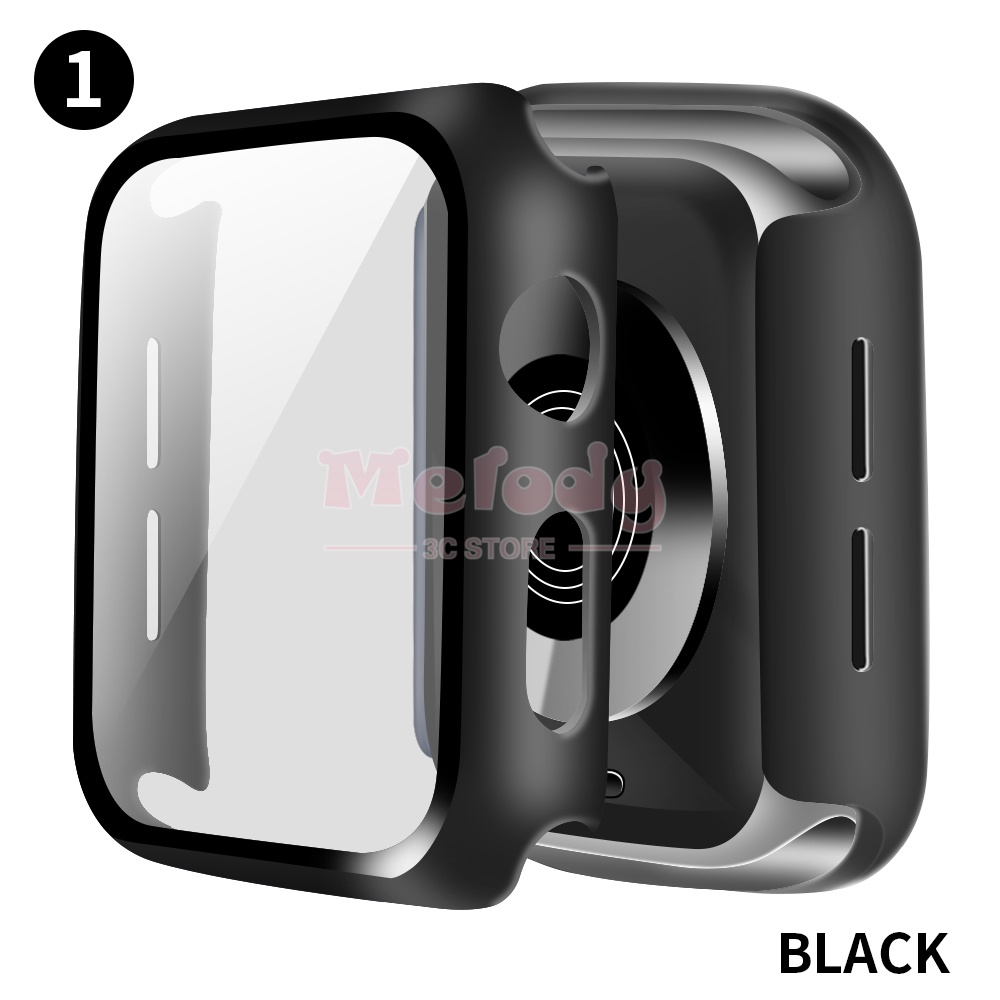 Ốp mặt đồng hồ kèm miếng dán bảo vệ mặt đồng hồ Apple Watch iWatch 6 5 4 3 SE 44mm 40mm 42mm 38mm