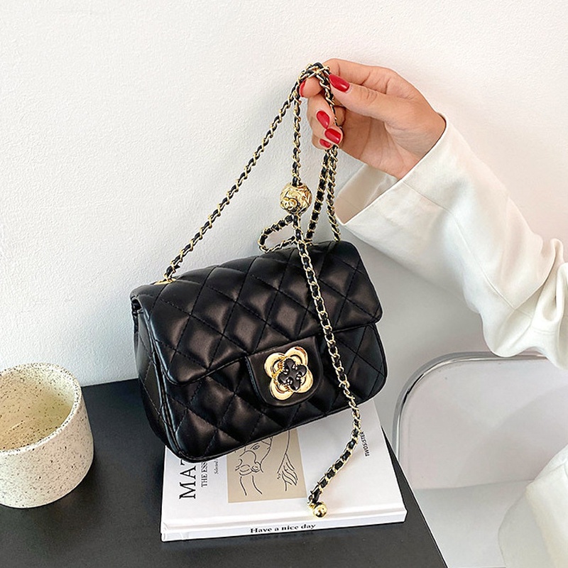 Túi Xách Đeo Chéo Đính Hạt Kim Cương Nhỏ Nhắn Xinh Xắn Dành Cho Nữ