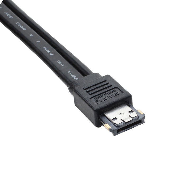 Đen Cáp Chuyển Đổi Sata 22p Sang Nguồn Esata Usb 2 Trong 1 12v 5v