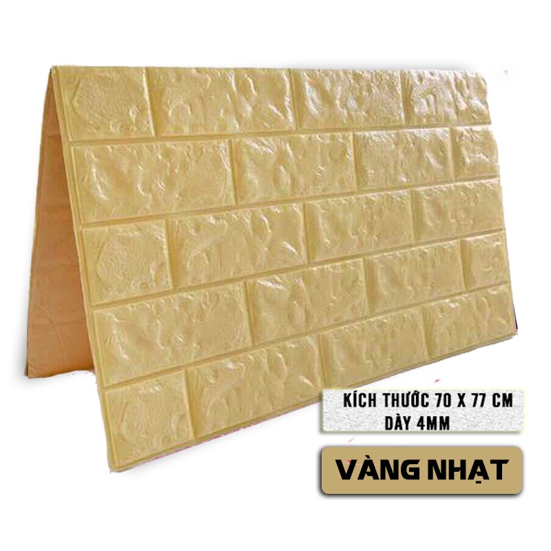 Xốp Dán Tường 3D Giả Gạch-Decal Dán Tường-giá rẻ tại xưởng-cách âm-cách nhiệt-70*77cm loại 1 siêu dính-Bách Việt | BigBuy360 - bigbuy360.vn
