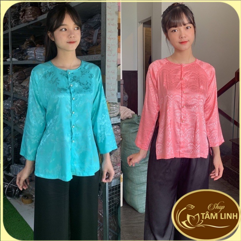 Đồ Lam Đi Chùa# Bà Ba Gấm( Có Bán Lẻ Áo Và Quần) Giá Rẻ