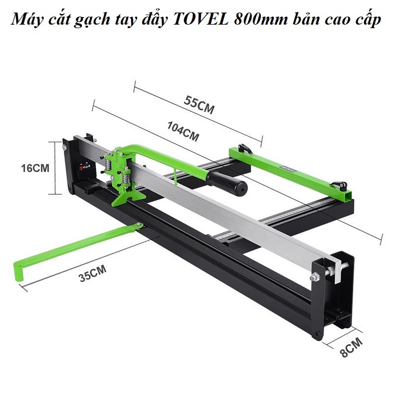Máy Cắt Gạch Tay Đẩy Cao Cấp TOPVEL 800-E300 - Máy Cắt Gạch Men, Gạch Ốp Lát  - Chiều Dài Cắt Gạch 800mm