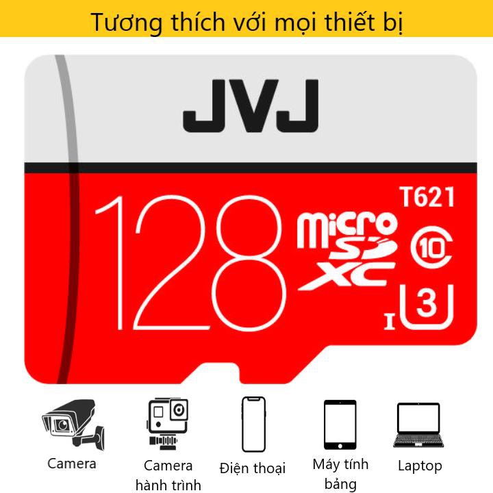 Thẻ nhớ 128Gb JVJ Pro U3 Class 10 MicroSDHC – chuyên dụng cho CAMERA tốc độ cao tương thích với mọi thiết bị | BigBuy360 - bigbuy360.vn