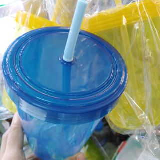 Ly Nhựa Chịu Nhiệt An Toàn, Ly Ống Hút Trong 1 Lít, 500ml