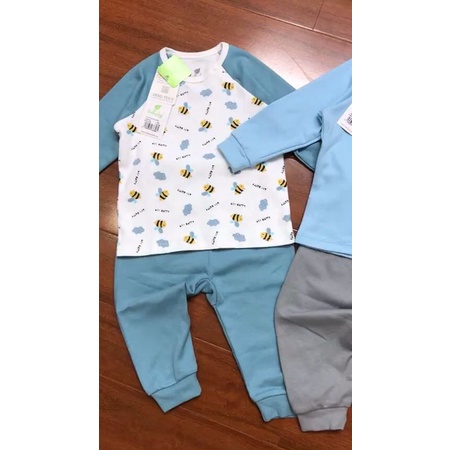 Bộ dài tay raglan bé trai Lullaby mẫu mới 2021