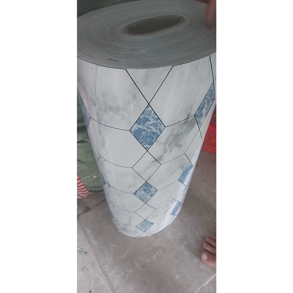 1 mét decal tráng nhôm dán bếp hình thoi khổ 60cm keo sẵn