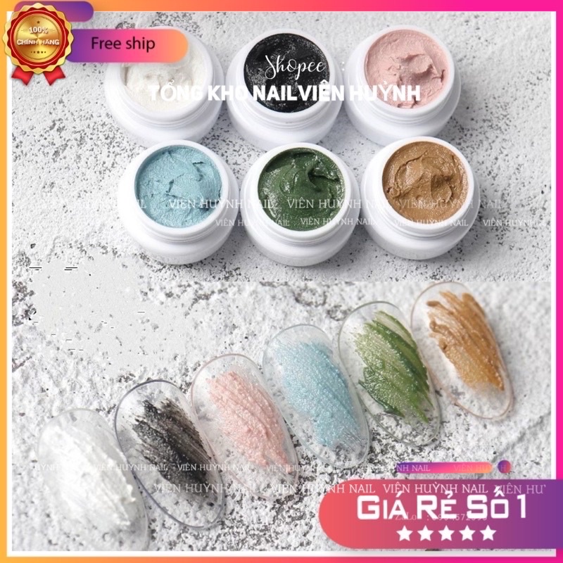 Gel xi măng nail  , gel thạch cao trang trí móng