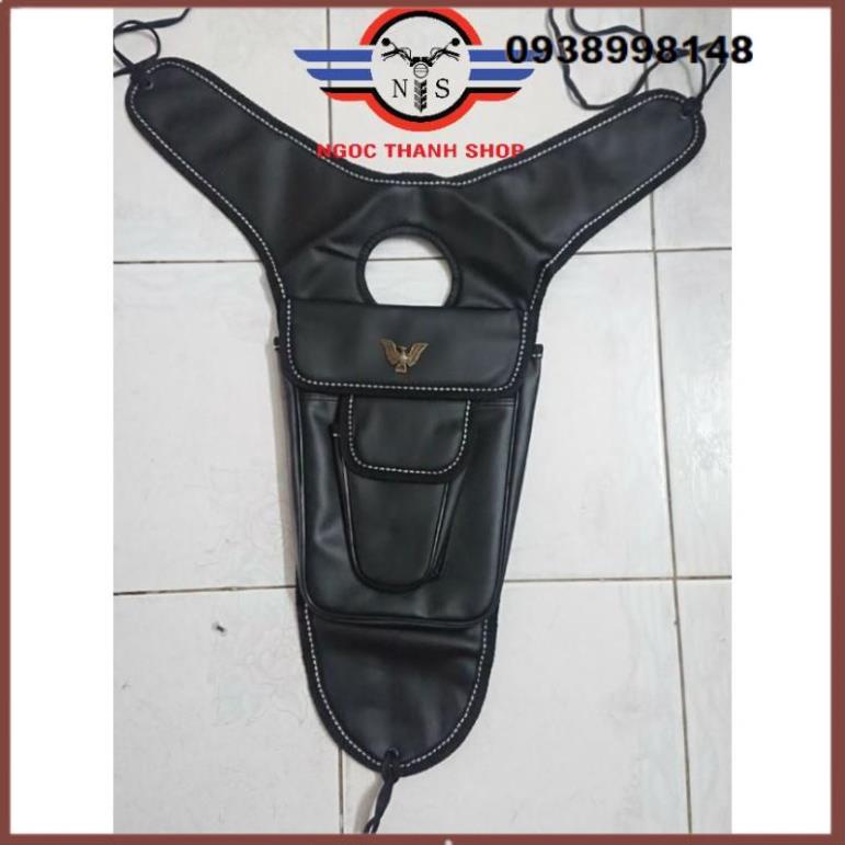 Áo da bọc trên lưng thùng xăng mô tô GN125 GN250 GZ125 GZ150 HJ125 LA250 Rebel250 Master125 CM125 ... -NTS