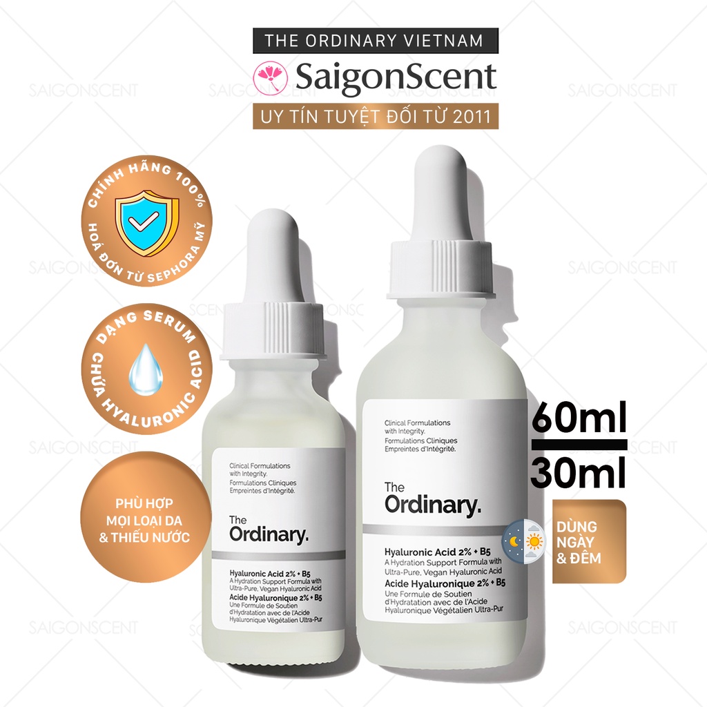 Tinh chất cấp nước The Ordinary Hyaluronic Acid 2% + B5