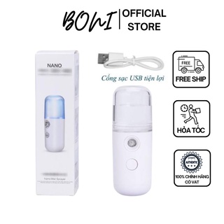 Máy Xông Mặt NaNo cầm tay - Tạo ẩm - Kháng Khuẩn - Cấp Nước Tối Đa [BH 7 NGÀY1 ĐỔI 1]