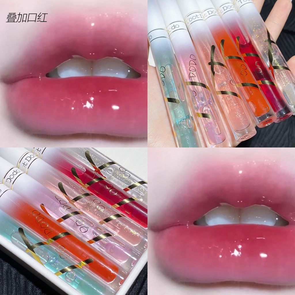 [Hàng mới về] Tinh dầu dưỡng ẩm môi trong suốt có độ bóng cao sử dụng tiện lợi