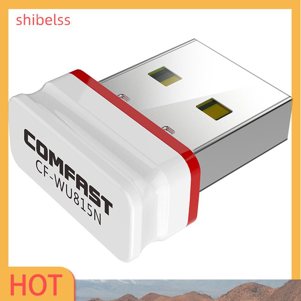 （ʚshibelss）COMFAST CF-WU815N USB WiFi Adapter 150Mbps Mini Wireless LAN Network Card