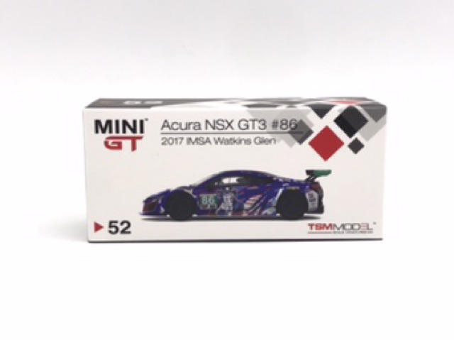 Xe Mô Hình Acura NSX GT3 #86 2017 IMSA Watkins Glen LHD 1:64 MiniGT