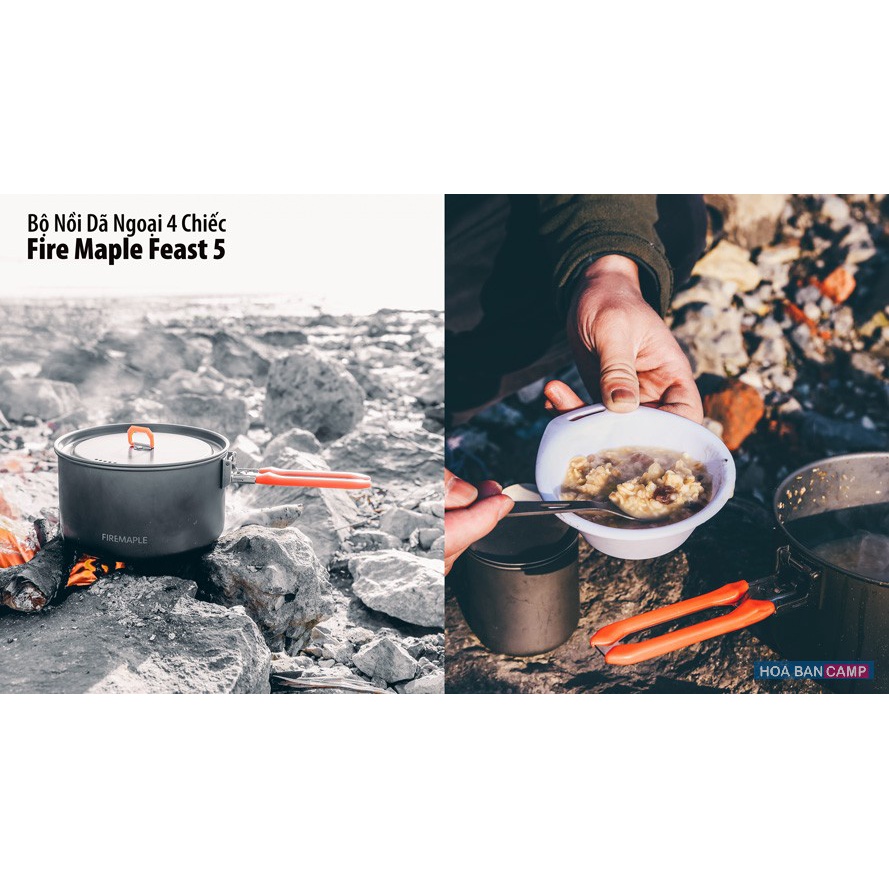 Bộ Nồi Dã Ngoại 4 Chiếc | Fire Maple Feast 5