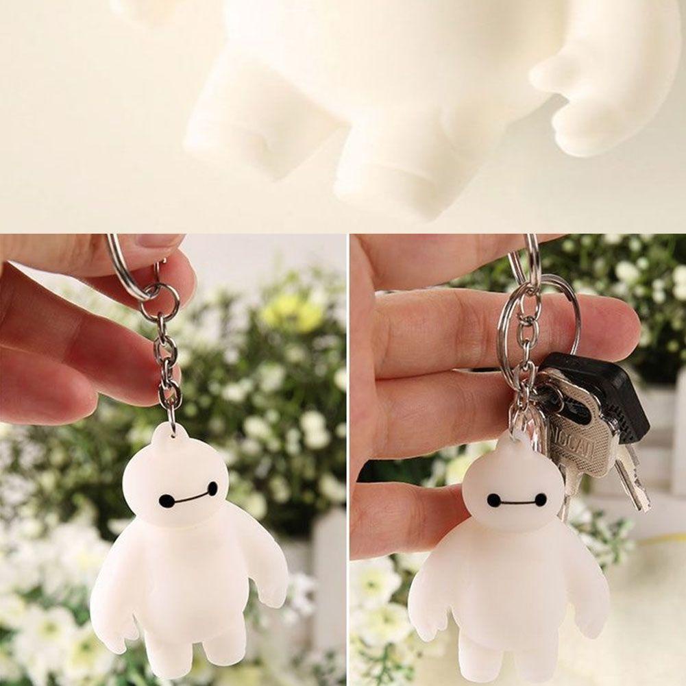 Móc Khóa Hình Baymax Kawaii Hoạt Hình Màu Trắng Cho Nữ