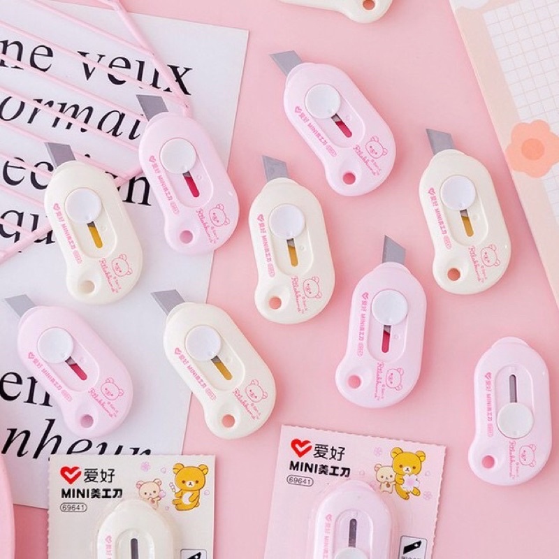 Dao rọc giấy an toàn  Kami móc khoá cute hình gấu