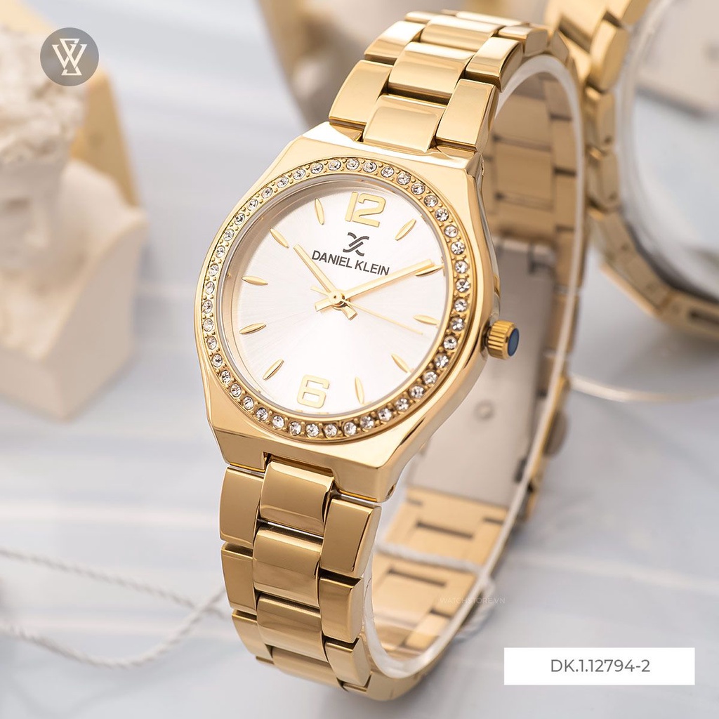 Đồng Hồ Quartz Nữ Daniel Klein WATCHSTORE DK.1.12794-2 Mặt Kính Khoáng 34mm, Dây Kim Loại, Vỏ Thép Không Gỉ