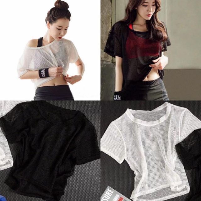 Áo lưới  tập gym, yoga