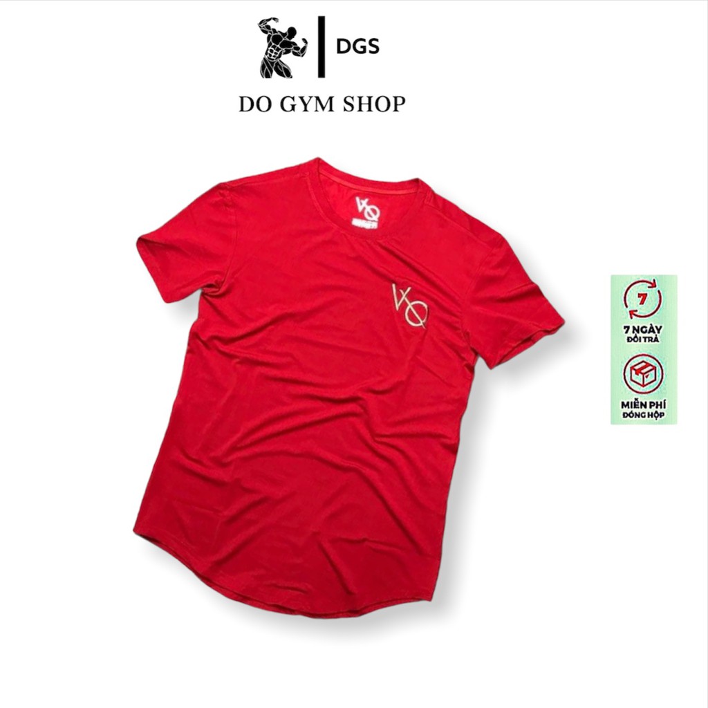 Áo phông nam thể thao DO GYM SHOP form ôm body, logo thêu thun lạnh 4 chiều thoáng mát