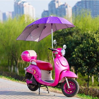 Ô dù cho xe đạp điện che mưa nắng cực tiện không bị cản gió