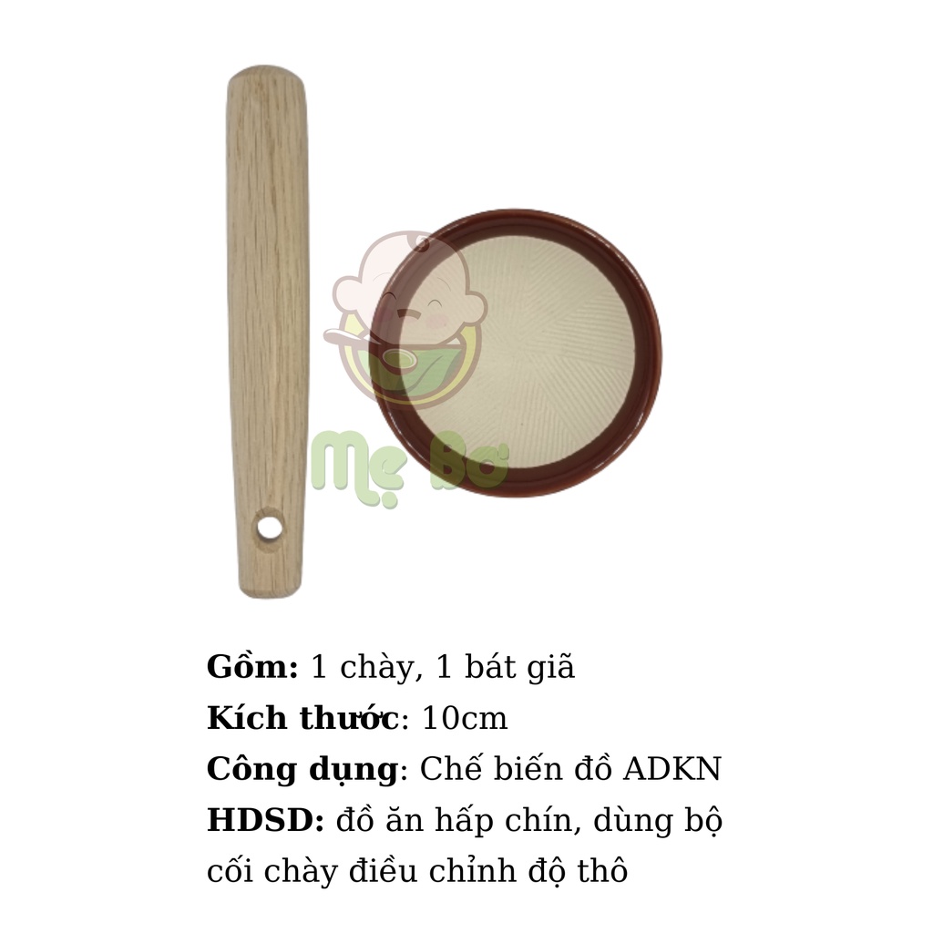 CỐI CHÀY NHẬT 10CM DÙNG CHẾ BIẾN ĐỒ ĂN DẶM KIỂU NHẬT