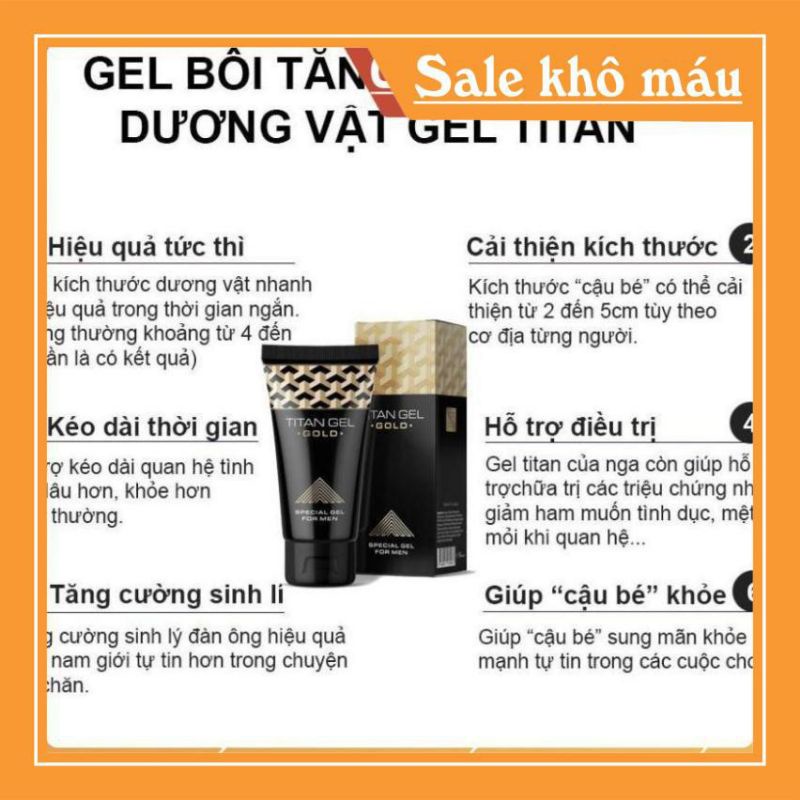 Gel-titan-gold hàng chuẩn Nga (Che tên khi nhận )