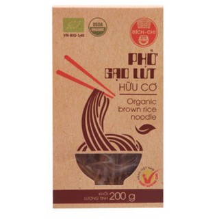 Phở gạo lứt hữu cơ Bích Chi hộp 200g