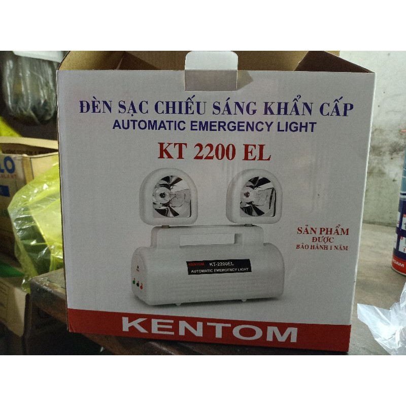 Đèn sạc sự cố Kentom KT-2200 EL mắt ếch 2 x 6W  SHOP TUẤN YẾN