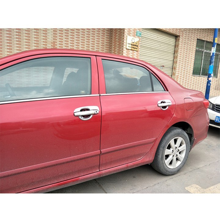 Bộ ốp tay nắm cửa xe Toyota Corolla Altis 2008-2013 - mạ Crom( hàng cao cấp)