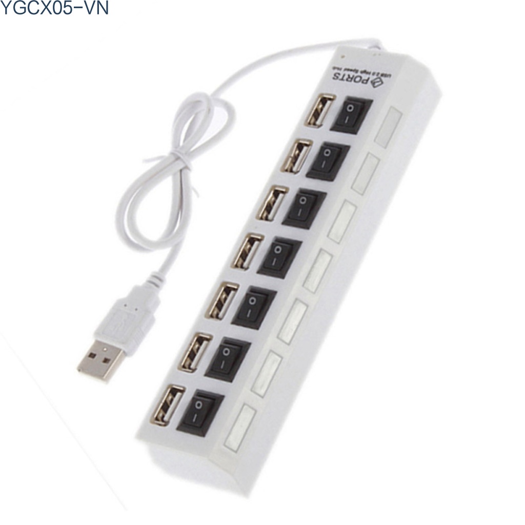 Bộ Chia 7 Cổng Usb 2.0 Tốc Độ Cao Cho Pc Laptop | BigBuy360 - bigbuy360.vn