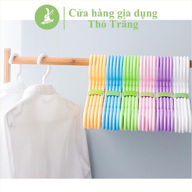 [Mã LIFE1404ALL giảm 10% đơn 50K] Combo 10 móc áo nhựa PP cao cấp Fataco Việt Nam (giao màu ngẫu nhiên)