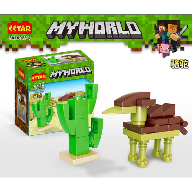 Đồ Chơi Lắp Ráp minecraft Hình Các Con Vật không có hộp