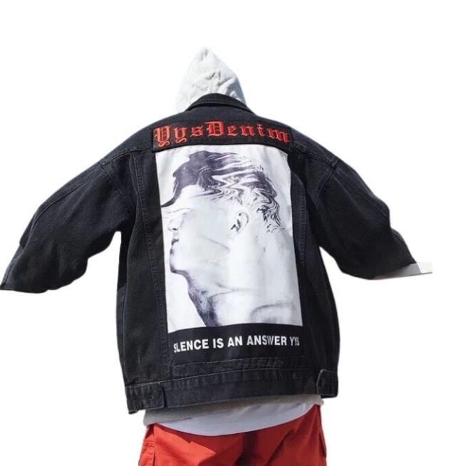 HCM Áo Khoác Jean From Vừa Có In Hình mã: CT175