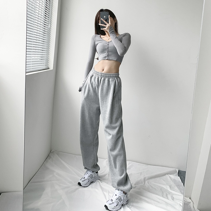Quần nỉ da cá sweatpants dây rút dẹt bó ống nam nữ mặc thoáng mát không nóng,khó nhàu dễ vận động