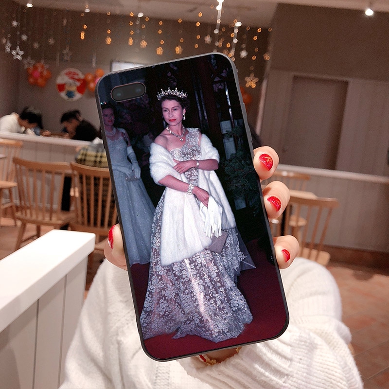 Ốp Lưng In Hình Nữ Hoàng Elizabeth Ii Cho Iphone 5 6 6s 7 8 Plus Xs Max Xr
