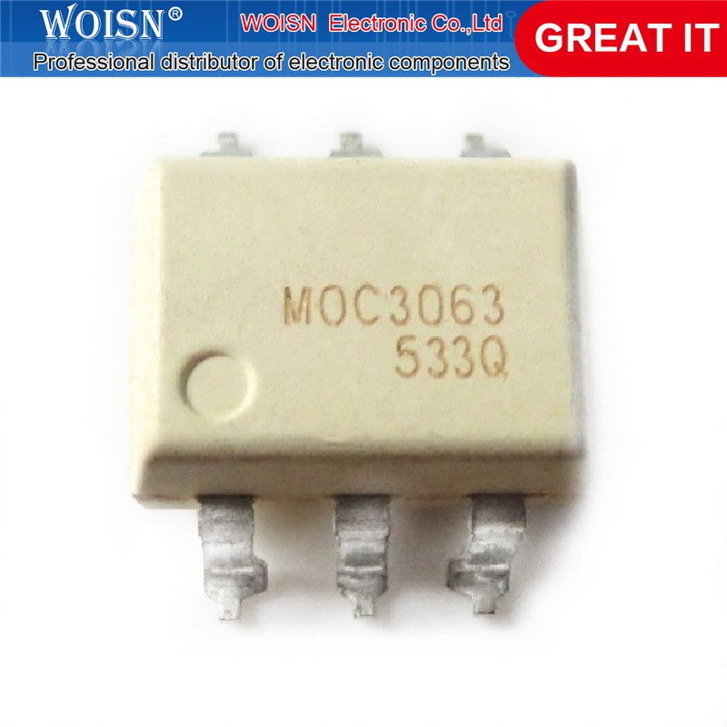 10pcs Ic Moc3063 Moc3063-M El3063 Smd-6 Driver Output Optocoupler