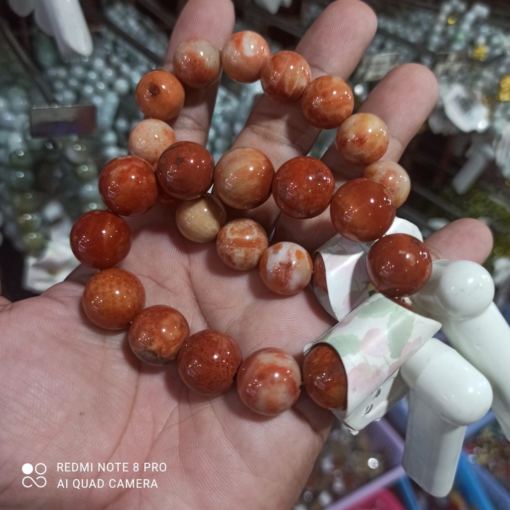 Vòng tay đá san hô đỏ