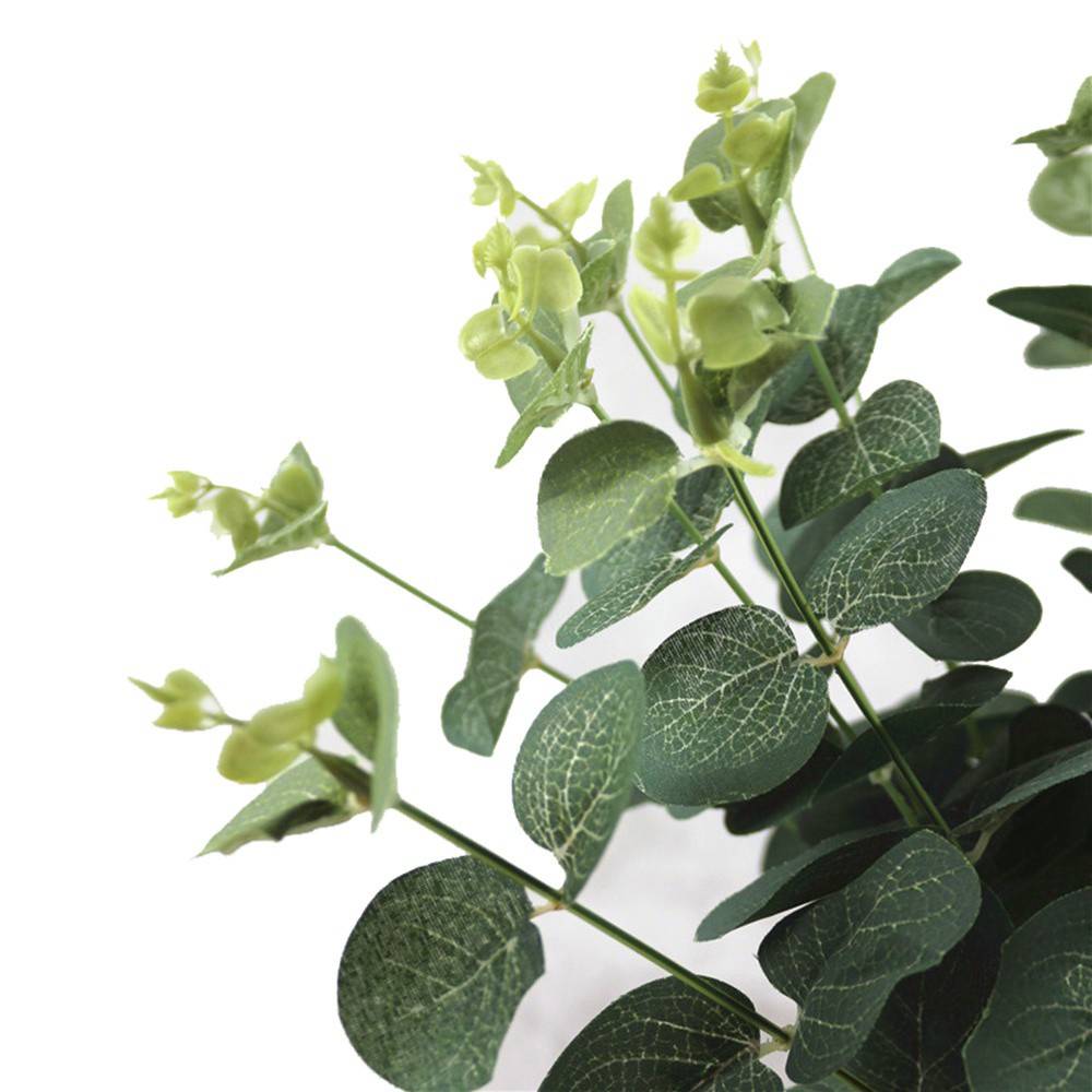 1 Bó 4 Nhánh Lá Khuynh Diệp Nhân Tạo Trang Trí Nhà Cửa / Tiệc Cưới