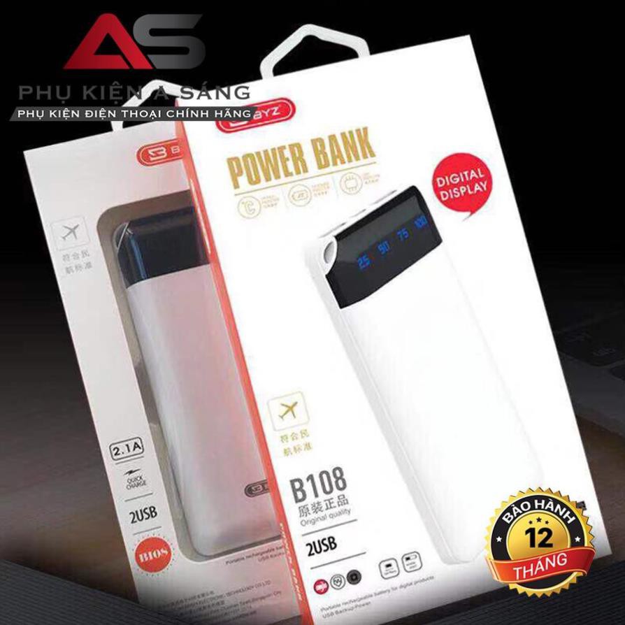 Sạc Dự Phòng BYZ B108 8000mah [Chính Hãng Bảo Hành 1 Tháng]