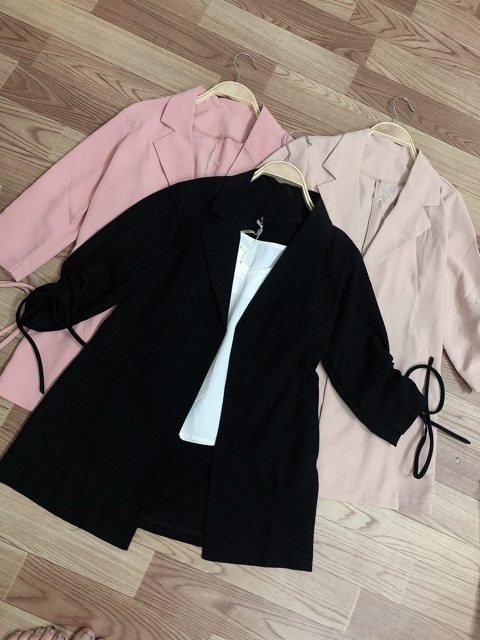 Áo Blazer Dáng Suông Tay Lỡ Rút Dây Cá Tính | BigBuy360 - bigbuy360.vn