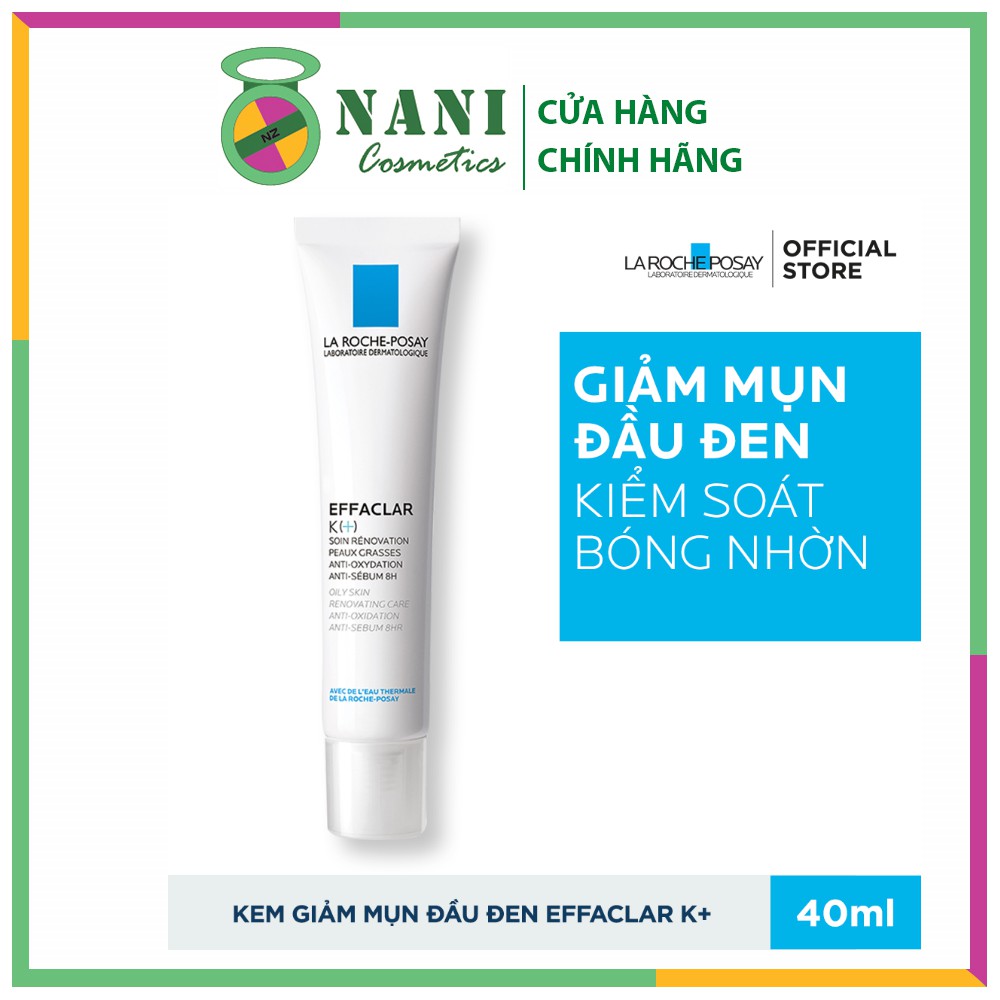 Kem Dưỡng La Roche-Posay Giảm Mụn Đầu Đen & Bóng Nhờn 40ml Effaclar K+