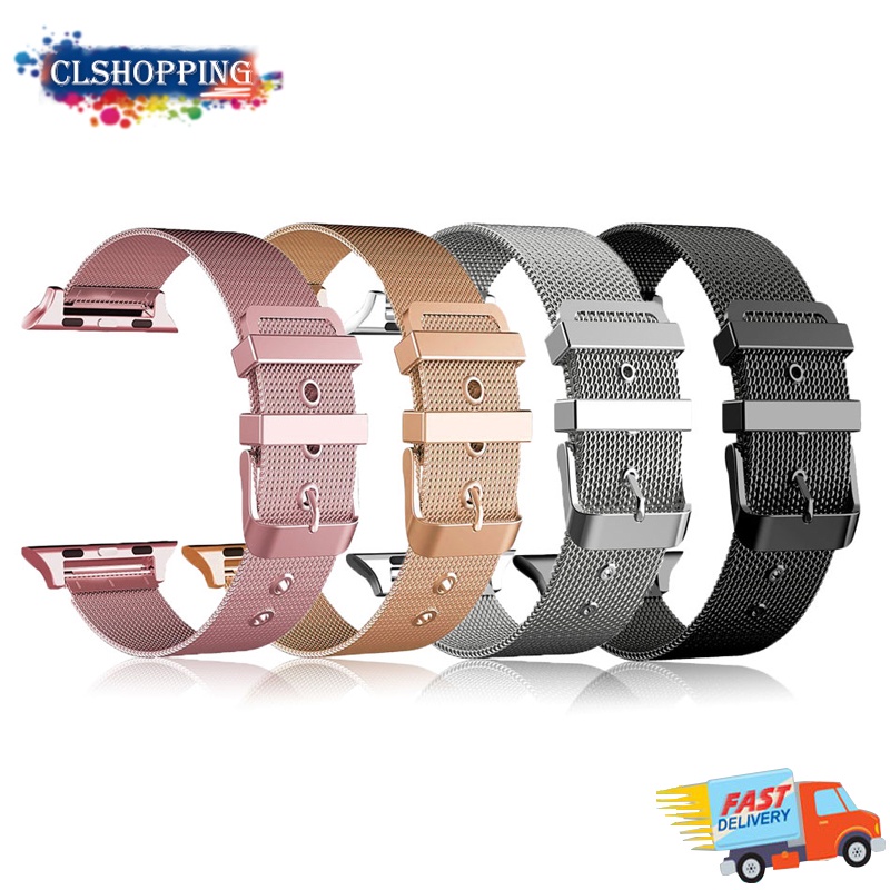 Dây Đeo Bằng Thép Không Gỉ 38MM 42MM Cho iWatch SE 6/5/4/3/2/1 40MM 44MM