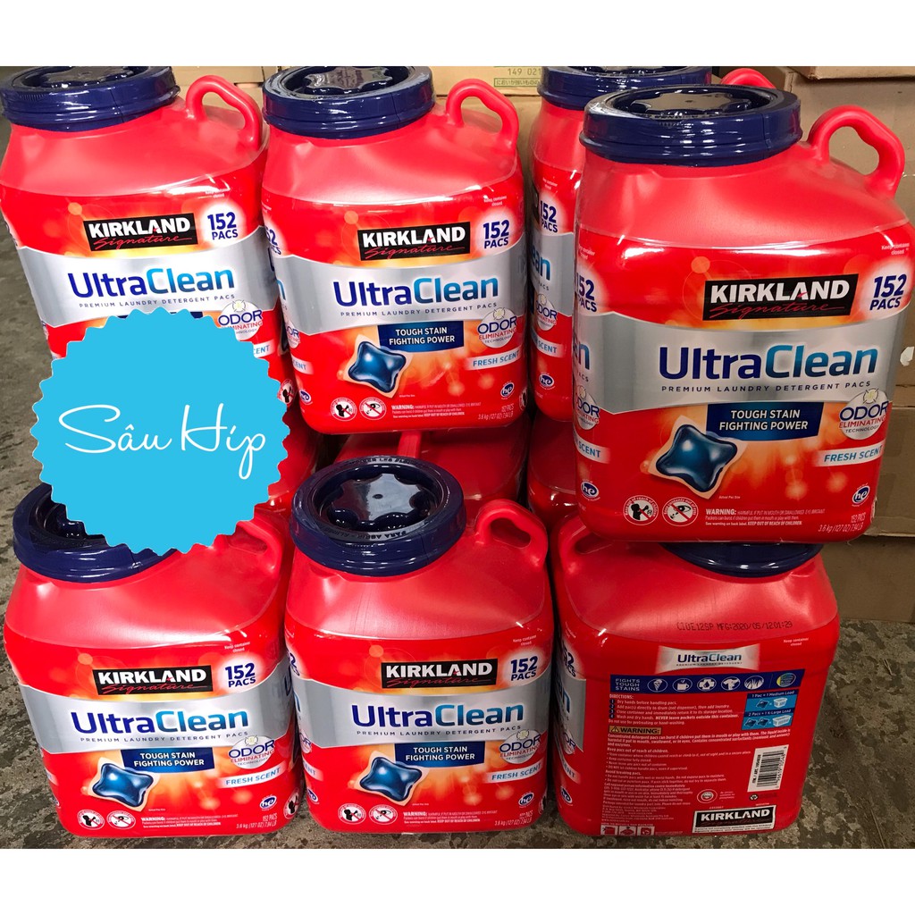 VIÊN GIẶT XẢ QUẦN ÁO KIRKLAND ULTRA CLEAN 152 VIÊN